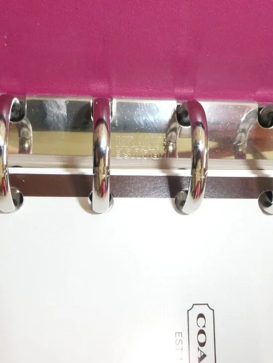 Coach Pink Leather Planner - Pocket Size *RARE* - Picture 7 of 8